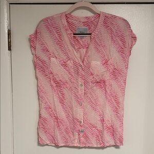 Rails Pink Patterned Women's Sleeveless Top Small